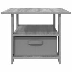 vidaXL Table basse Gris Sonoma 77 x 55 x 42 cm Bois d'ingénierie