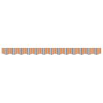 vidaXL Lambrequin de rechange pour 2 5 m Rayures orange et gris