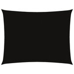 vidaXL Voile de parasol tissu oxford rectangulaire 3x6 m noir