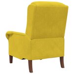 vidaXL fauteuil Jaune 76 x 94 x 102 cm Velours