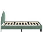 vidaXL Cadre de lit pour enfants avec tête de lit Vert Mer 80 x 160 cm