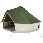 vidaXL Tente familiale tipi 6 personnes vert imperméable