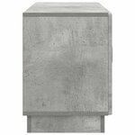 vidaXL Meuble TV Gris béton 99 x 34 5 x 47 cm Bois d'ingénierie