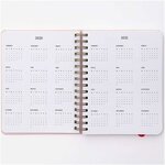 Agenda spécial Bullet journal à spirales rose 96 feuilles - 16 5 x 21 5 cm