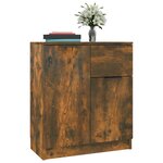 vidaXL Buffets 2 Pièces Chêne fumé 60x30x70 cm Bois d'ingénierie
