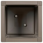 vidaXL Jardinière marron clair 36 x 36 x 35 cm en PP