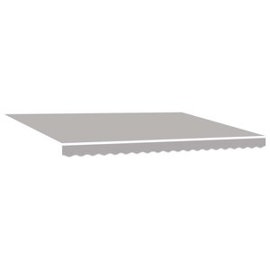 vidaXL Auvent Rétractable Gris clair 450 ×350 cm tissu