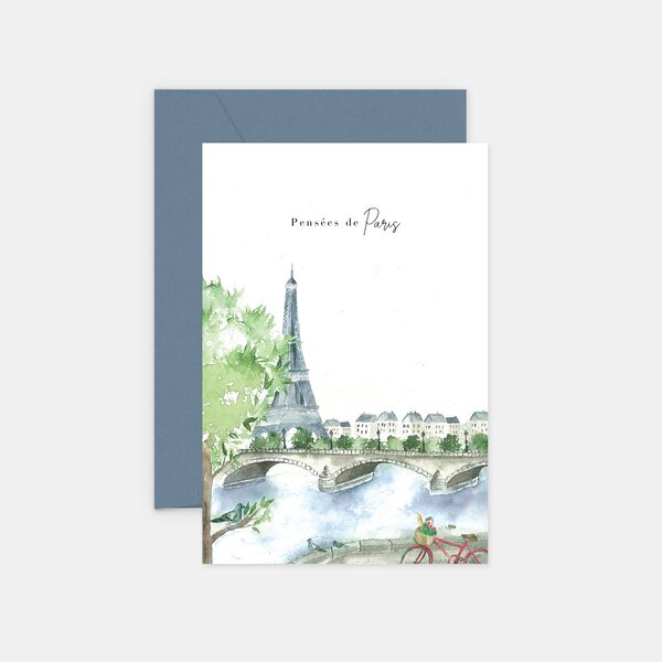 Carte pour dire un mot - pensée de paris