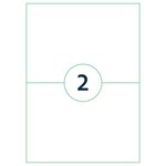 rillprint Étiquettes autocollantes 210x148 mm 500 feuilles Blanc