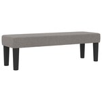 vidaXL Lit à ressorts avec tête de lit Taupe 160 x 200 cm tissu