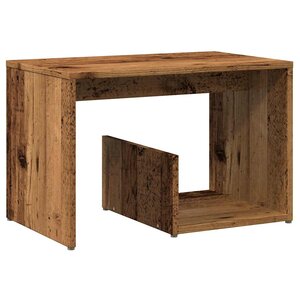 vidaXL Table d'appoint vieux bois 59x36x38 cm bois d'ingénierie