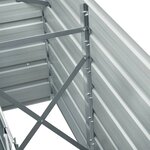 vidaXL Lit surélevé de jardin Acier galvanisé 240x40x77 cm Vert
