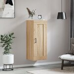 vidaXL Armoire murale chêne sonoma 34 5x34x90 cm bois d'ingénierie