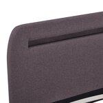 vidaXL Cadre de lit avec LED taupe tissu 180x200 cm