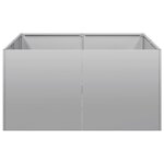 vidaXL Jardinière 80x80x40 cm acier galvanisé