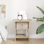 vidaXL Table de chevet Chêne Sonoma 41 x 40 x 45 cm Bois d'ingénierie