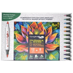 GRAPH'IT GO Kit Coloriage Mystère - Exotic Mandala