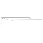 vidaXL Auvent manuel rétractable marron 450x300 cm