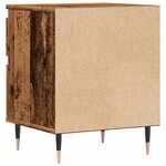 vidaXL Table de chevet vieux bois 40x35x50 cm bois d’ingénierie