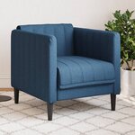 vidaXL Fauteuil bleu tissu