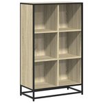 vidaXL Bibliothèque chêne sonoma 65 5x33x107 5 cm bois d'ingénierie