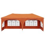 vidaXL Tente de fête pop-up 575 x 288 x 245 cm Orange Tissu Oxford