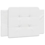 vidaXL Cadre de lit avec LED sans matelas blanc 90x190 cm