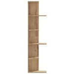 vidaXL Étagère d'angle murale chêne artisanal bois d'ingénierie