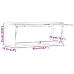 vidaXL Armoire murale pour garage Blanc 90 x 33 x 35 cm