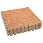 vidaXL Tapis de sol de piscine 12 Pièces bois 4 32 ㎡ Mousse EVA