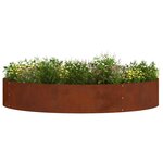 vidaXL Anneau de jardinière 5 Pièces Marron 120 x 120 x 20 cm
