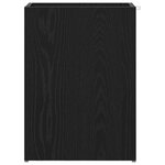 vidaXL Porte-parapluie Chêne noir 40 x 20 x 55 5 cm Bois d'ingénierie