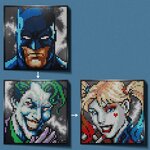 Lego 31205 art la collection batman de jim lee  avec le joker ou harley quinn  décoration murale pour adulte  idée de cadeau