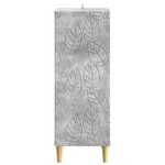 vidaXL Buffet Gris béton 33 x 34 5 x 90 cm Bois d'ingénierie