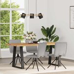 vidaXL Chaises à manger lot de 4 gris nuage tissu