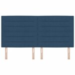 vidaXL Tête de lit avec tête de lit Bleu 180 cm Cuir synthétique