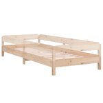 vidaXL Lit empilable sans matelas 75x190 cm bois pin massif