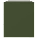 vidaXL Meubles TV 2 Pièces vert olive 67x39x44 cm acier