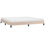 vidaXL Cadre de lit sans matelas cappuccino 200x200 cm similicuir