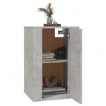 vidaXL Meuble TV mural Gris béton 40x34 5x60 cm