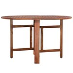 vidaXL Table de jardin 120x70x74 cm Bois d'acacia massif