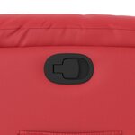vidaXL Fauteuil inclinable Rouge Similicuir