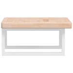 vidaXL Étagère de vasque murale acier et bois de chêne massif