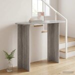 vidaXL Table console Sonoma gris 100 x 39 5 x 75 cm Bois d'ingénierie