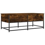 vidaXL Table basse chêne fumé 100x51x40 cm bois d'ingénierie