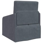vidaXL Canapé-Lit Gris foncé 65 x 80 x 83 cm Velours