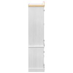 vidaXL Vitrine Blanc 103 5 x 42 x 180 cm Pin massif