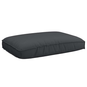 vidaXL Coussin Tissu Oxford Noir 120 x 80 x 12 cm