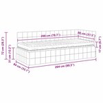 vidaXL Cadre de lit d'angle avec matelas 2 Pièces Vert Velours