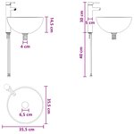 vidaXL Meuble de lavabo mural Gris béton 39 x 41 x 64 5 cm